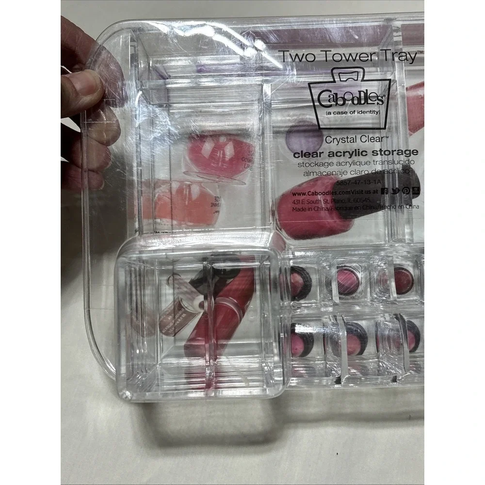 Caboodles‎ Crystal Clear Cosmetic Makeup Keeper Tray Organizer BNIP